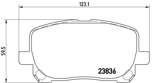 A.B.S. P 83 061 BREMBO Bremsbelagsatz, Scheibenbremse